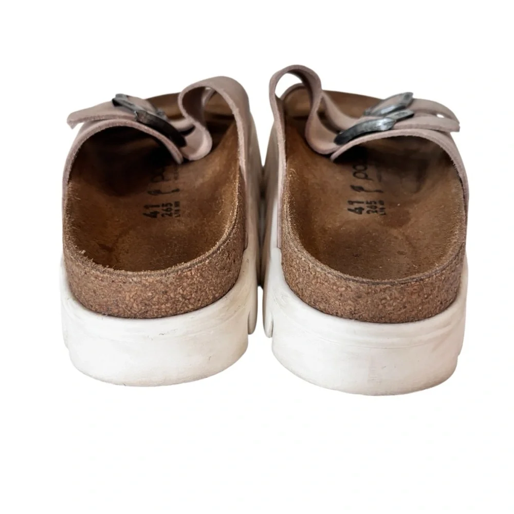 Birkenstock Women's Papillio Arizona Chunky Suede Warm Sand Sandal Sz 41